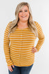 Sounds So Nice Long Sleeve Button Top- Mustard
