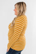 Sounds So Nice Long Sleeve Button Top- Mustard