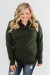 Pulse Exclusive Quarter Zip Pullover- Dark Olive
