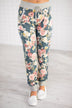 My Favorite Floral Joggers ~ Teal