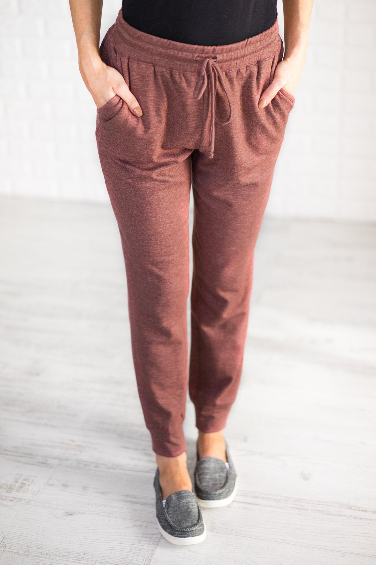 Coziest Joggers Ever ~ Rust Red