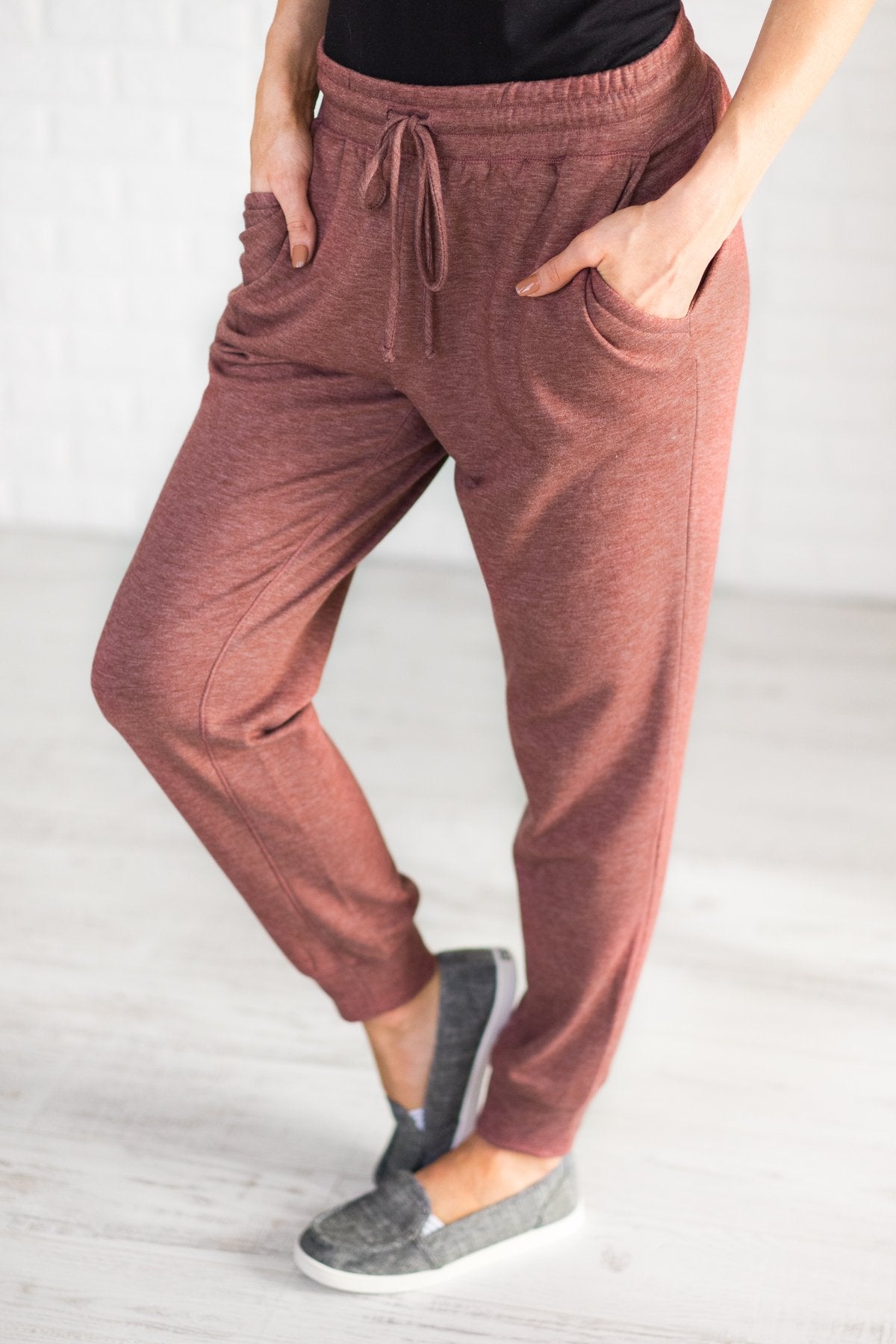 Coziest Joggers Ever ~ Rust Red