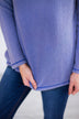 Blue Knit Thermal Top