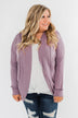 Magic Moments Drop Shoulder Cardigan- Dark Lavender