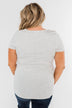 This is Me Notch Pocket Top- Light Heather Grey
