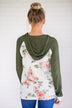 Floral Romance Hoodie ~ Olive