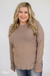 Butter Me Up Sweater- Light Mocha
