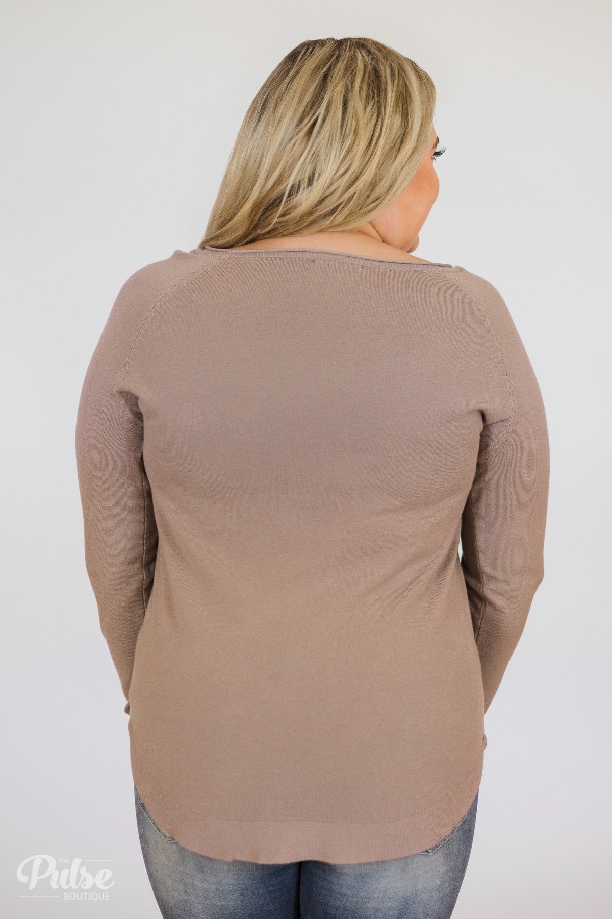 Butter Me Up Sweater- Light Mocha