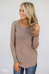 Butter Me Up Sweater- Light Mocha