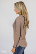 Butter Me Up Sweater- Light Mocha