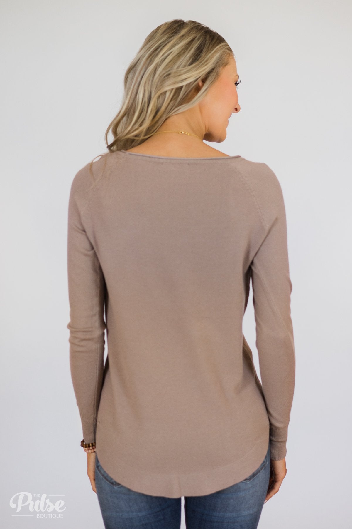 Butter Me Up Sweater- Light Mocha