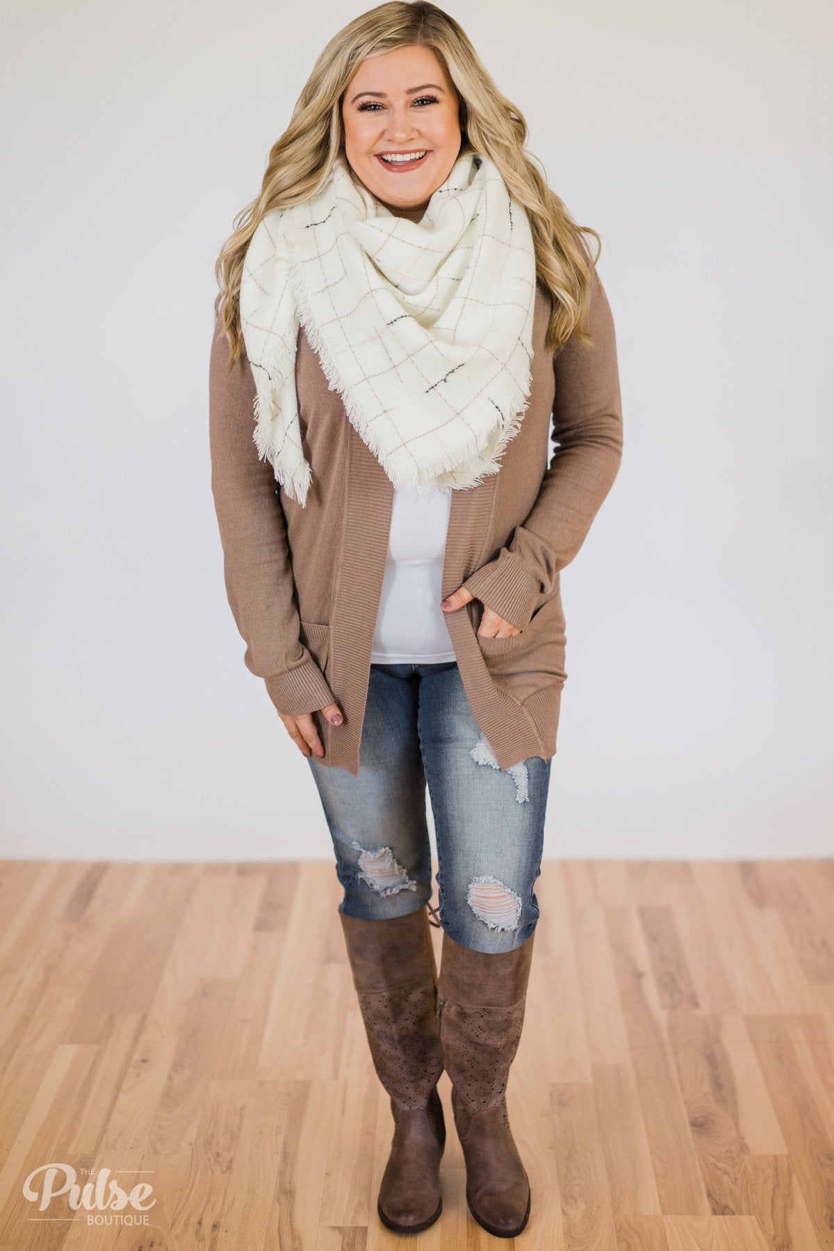 The Perfect Blanket Scarf- White