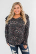 Forever And Ever Floral Top- Black