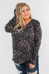 Forever And Ever Floral Top- Black