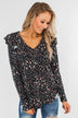 Forever And Ever Floral Top- Black