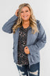 Walk With Me Cinch Jacket- Slate Blue