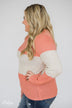 My Kind of Knitted Sweater- Peach & Cream