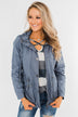 Dreaming About You Plaid Top- Navy & Ivory