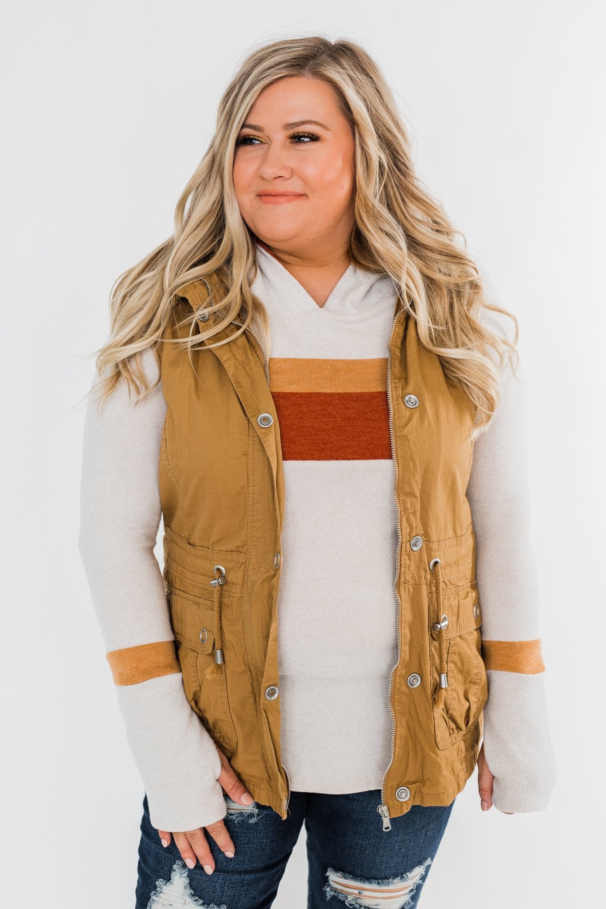 Season Essential Vest- Burnt Mustard