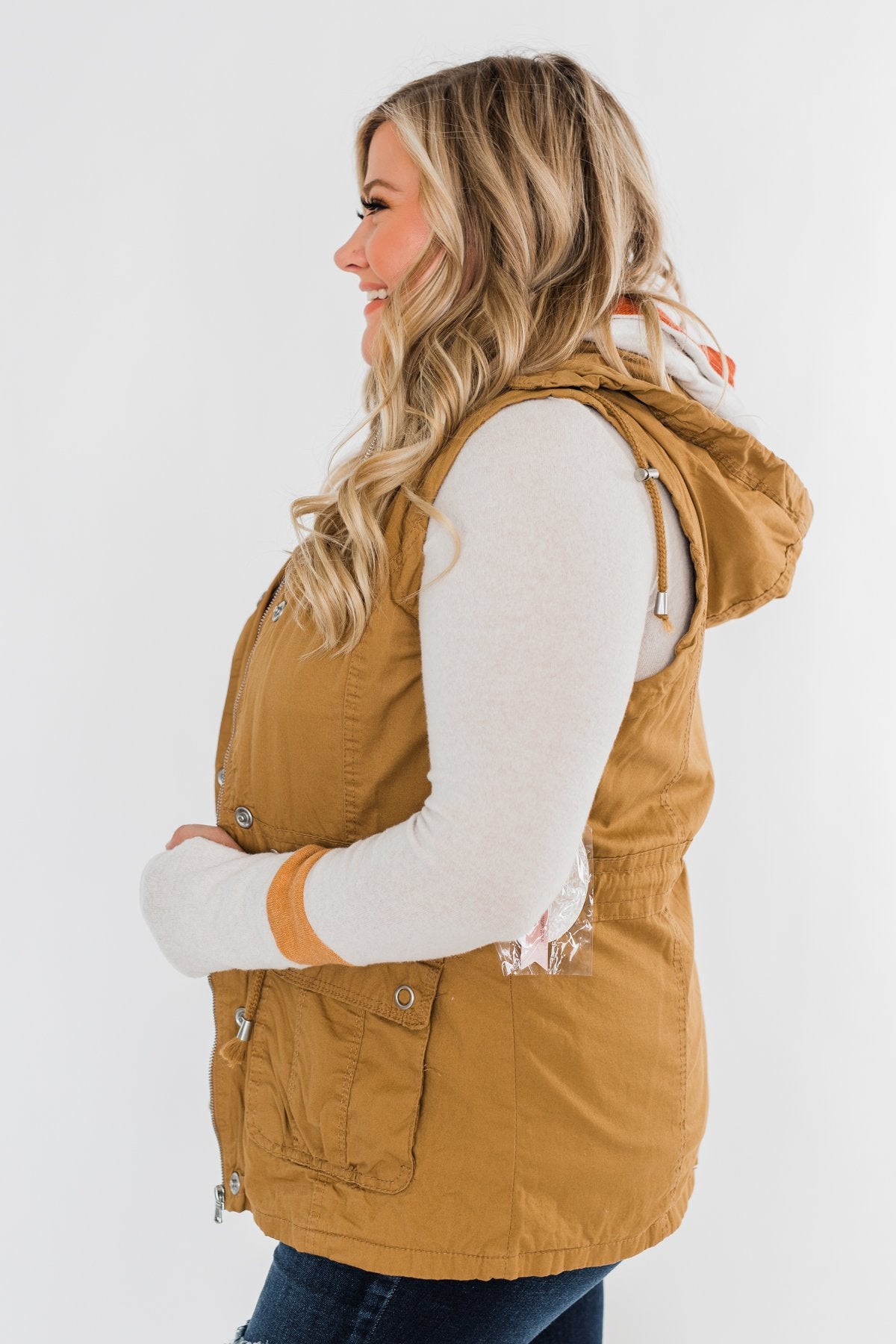 Season Essential Vest- Burnt Mustard
