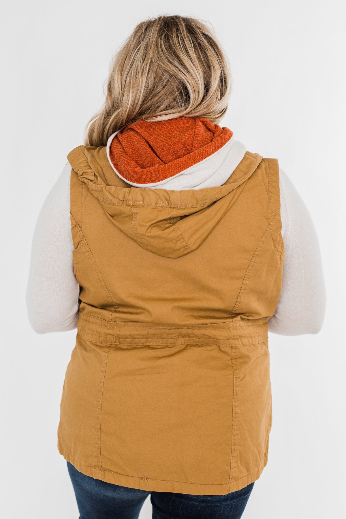 Season Essential Vest- Burnt Mustard