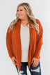 Along We Go Dolman Cardigan- Rust