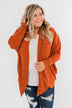 Along We Go Dolman Cardigan- Rust