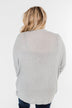 Break Free Waffle Knit Cardigan- Grey