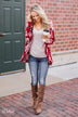 Can't Help Falling in Love Floral Cardigan- Candy Apple