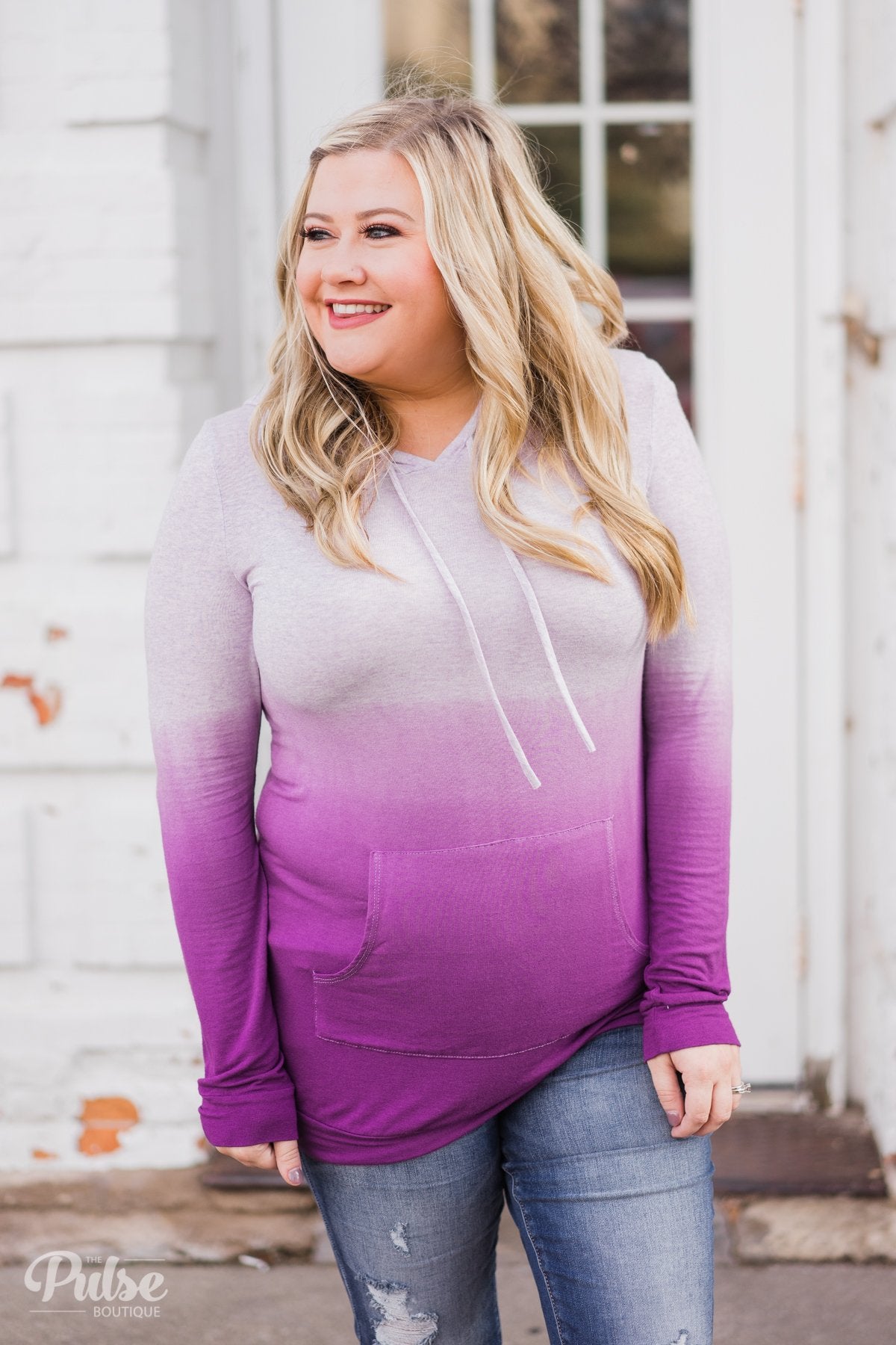Purple on sale ombre hoodie