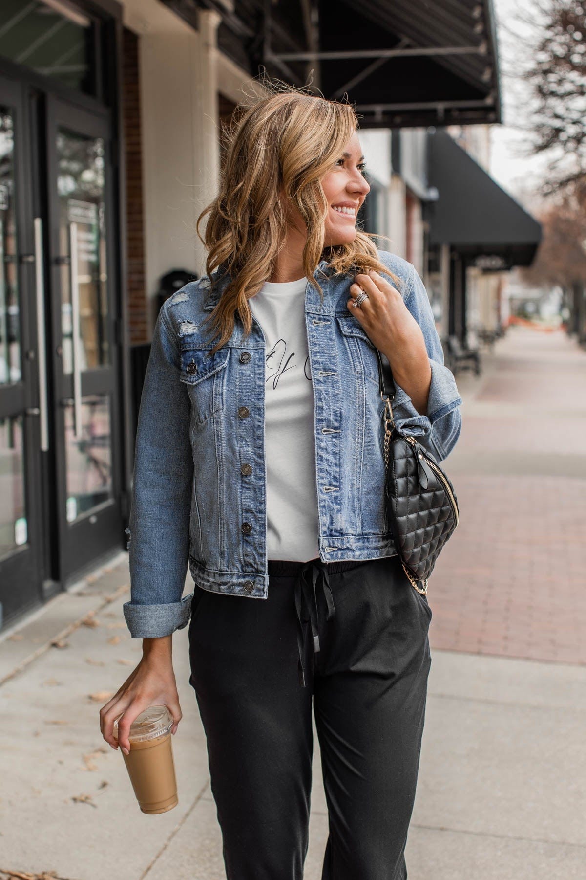 KanCan Medium Denim Distressed Jean Jacket