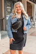 Attached At The Hip Quilted Belt Bag- Black