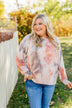 Waiting For Your Love Tie Dye Top- Beige, Rust, & Taupe