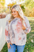 Waiting For Your Love Tie Dye Top- Beige, Rust, & Taupe