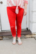 KanCan Colored Skinny Jeans- Scarlet Red