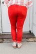 KanCan Colored Skinny Jeans- Scarlet Red