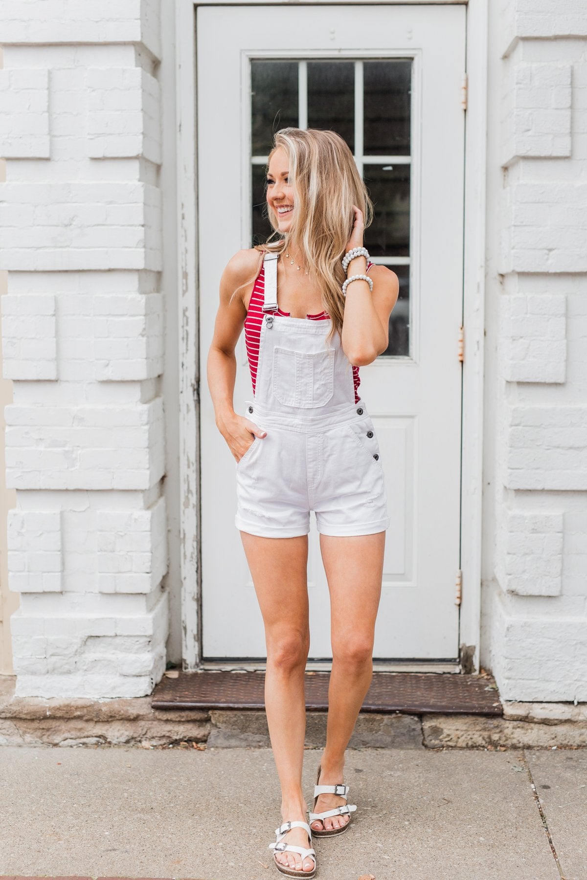 Spick and Span 5 1/2 OVERALLS DENIM 白 Spick & Span（スピックアンドスパン）の「5 1/2 OVERALLS DENIM