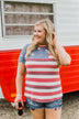 Feels Like Freedom Flag Print Top