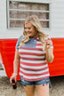Feels Like Freedom Flag Print Top