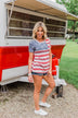Feels Like Freedom Flag Print Top