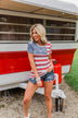 Feels Like Freedom Flag Print Top