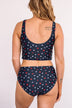 Soul Full Of Sunshine Knot Tankini Top- Navy Stars