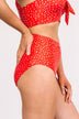 Sandy Shores Spotted Swim Bottoms- Red