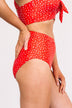 Sandy Shores Spotted Swim Bottoms- Red