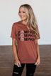 "Pumpkin Pumpkin Pumpkin" Graphic Tee- Brick