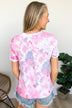 Just My Type Pink Tie Dye Top