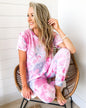 Just My Type Pink Tie Dye Top