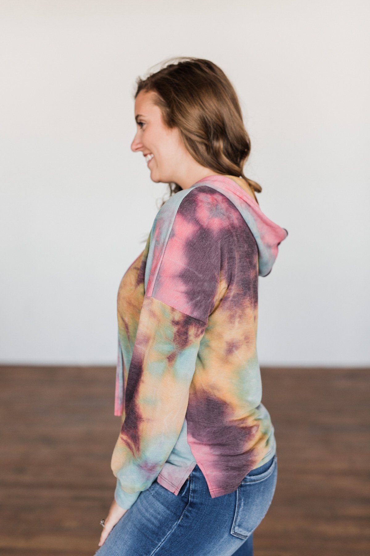 A Colorful Life Tie Dye Hoodie- Multi-Color