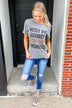 #Momstyle Graphic Tee- Grey