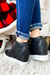 Not Rated Tibi Wedge Sneakers- Black